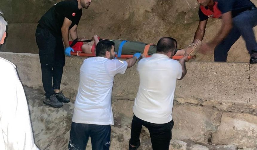 Titus Tüneli’nde dengesini kaybederek düşen vatandaş yaralandı
