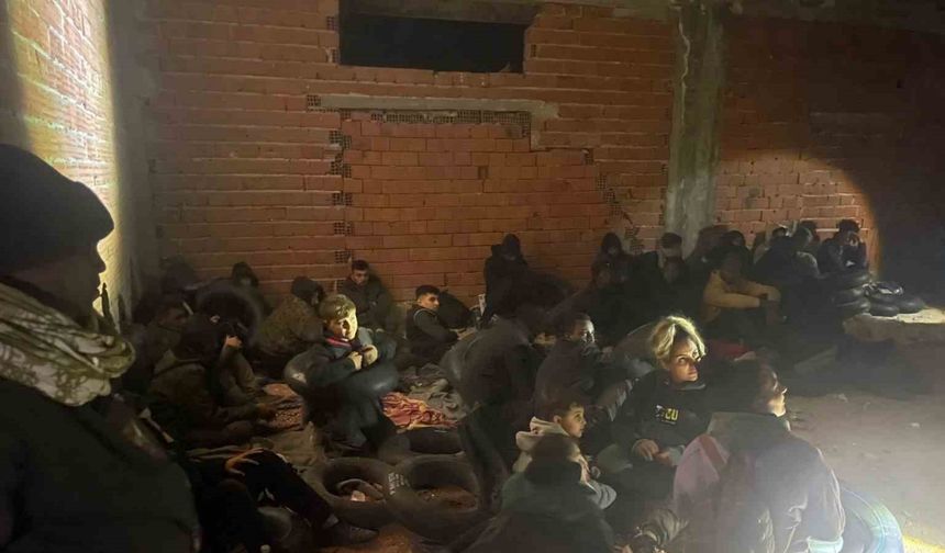 Metruk binadan 29 kaçak göçmen çıktı