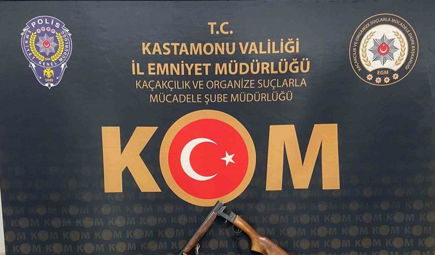 Kastamonu’da kaçak silah operasyonu: 1 tutuklama
