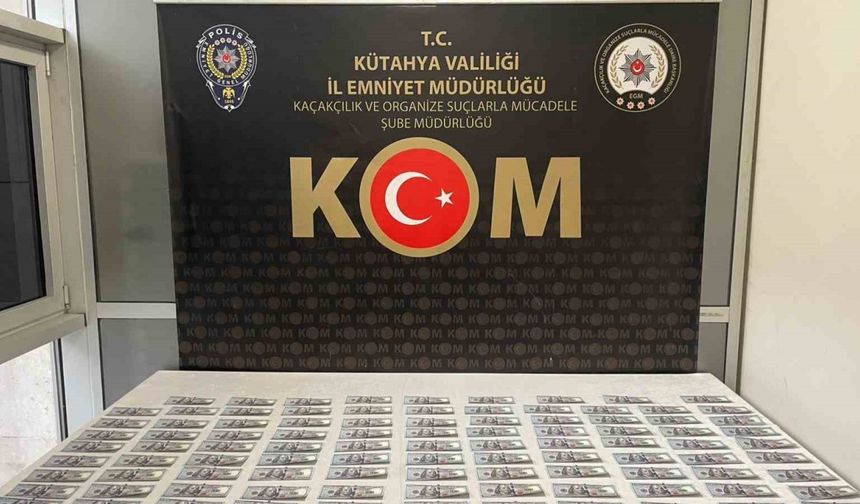 Kütahya’da KOM ekipleri sahte para operasyonunda kalpazanı yakaladı