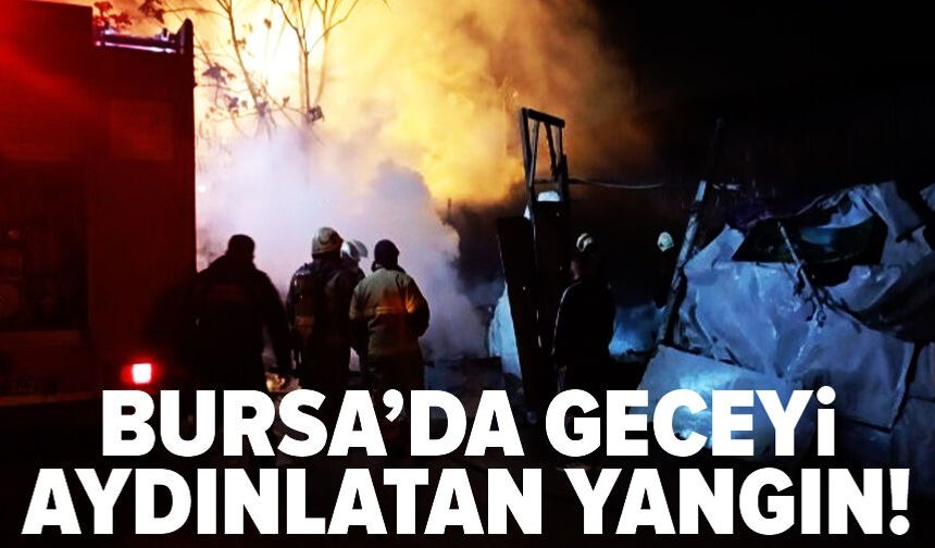 Bursa'da gece saatlerinde yangın paniği: 1 yaralı