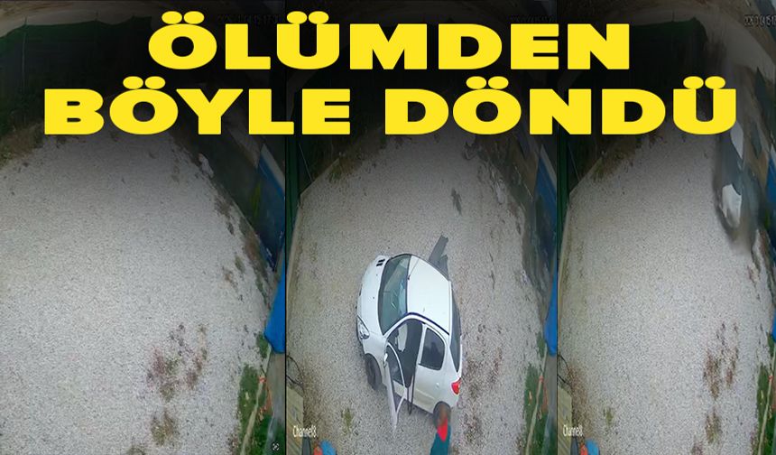 Bursa'da  sürücü ölümden böyle döndü
