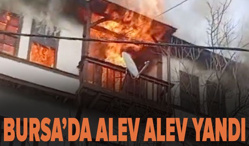 Bursa'da evde korkutan yangın