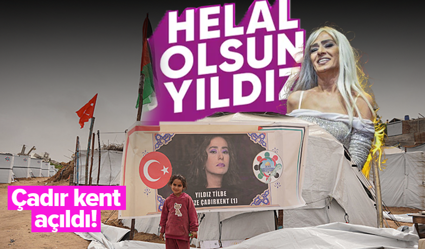 Yıldız Tilbe’den Gazze’ye dev bağış: Çadır kent açıldı!