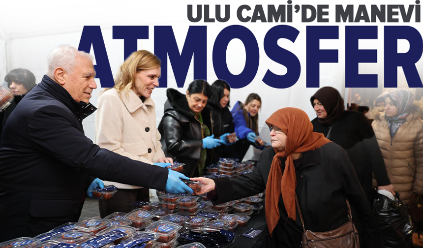 Ulu Cami'de Ramazan'a tatlı başlangıç