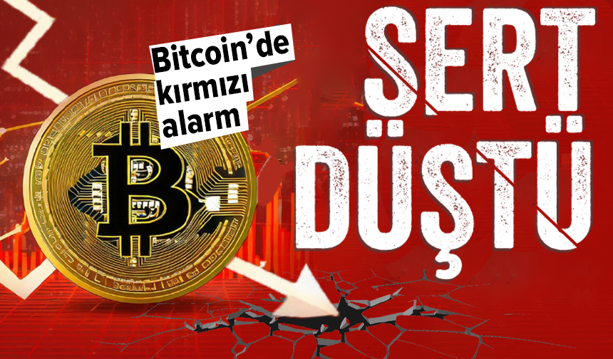 Bitcoin sert düştü!