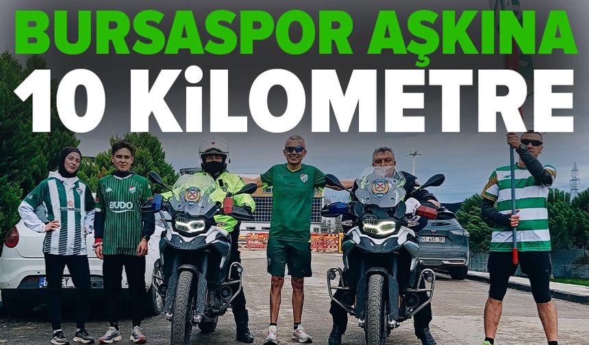 Bursa'da Sevgililer Günü'nde Bursaspor koşusu