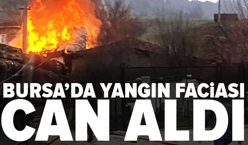 Bursa'da bir evde çıkan yangında karı koca öldü