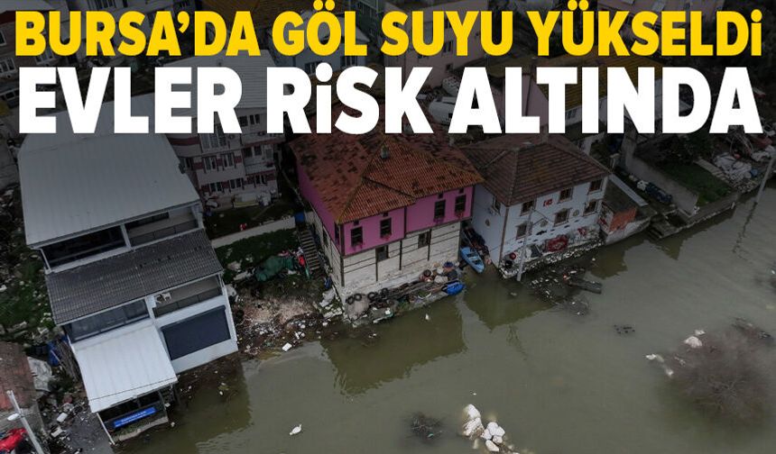 Uluabat Gölü'nün suyu "Küçük Venedik"teki evlere dayandı