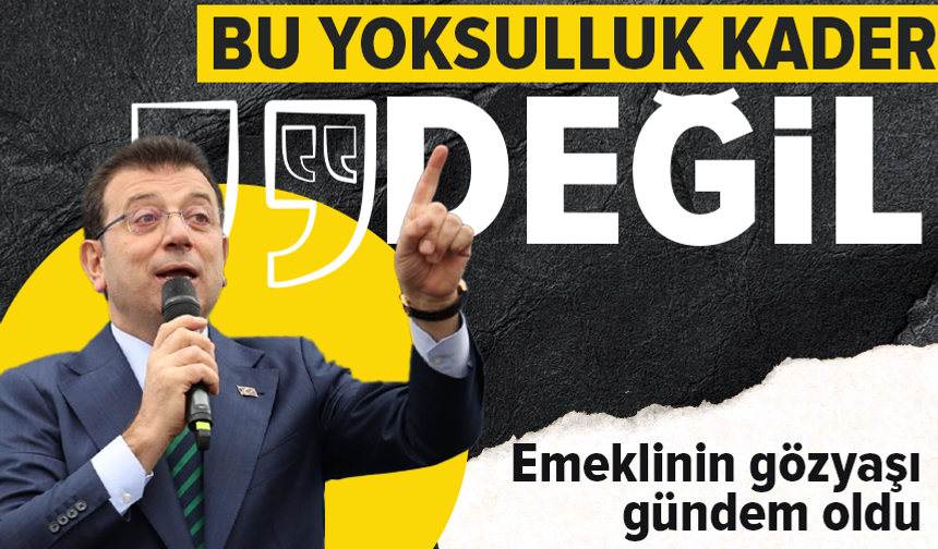 Ekrem İmamoğlu'ndan sokak röportajındaki yurttaşa: "İnsanımız bu yoksulluğu hak etmiyor"