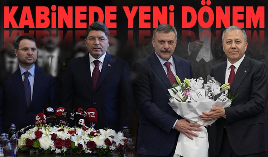 İçişleri ve Adalet Bakanlıklarında devir teslim töreni...