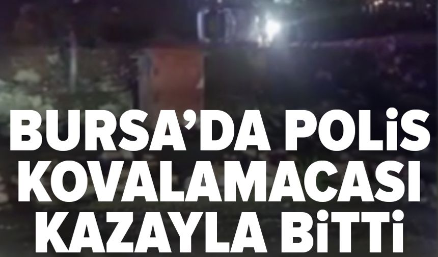Cumalıkızık'ta polis kovalamacası kazayla sonuçlandı: 1 yaralı