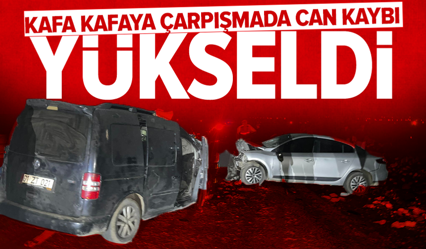 İki otomobilin çarpıştığı kazada ölü sayısı 5'e yükseldi