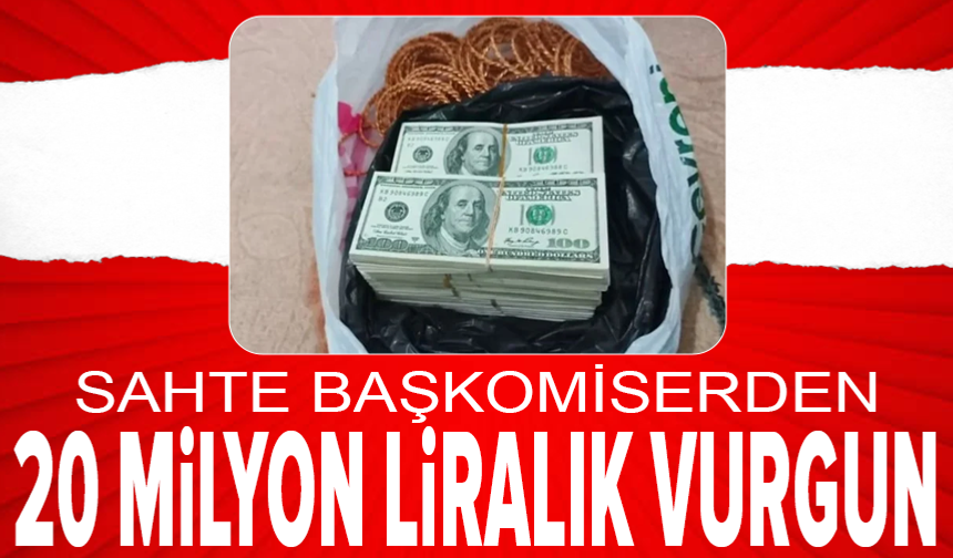 Başkomiser yalanıyla 20 milyonluk vurgun planlı operasyonla çökertildi