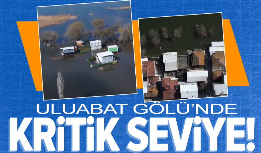 Bursa'da Uluabat Gölü’nde su seviyesi yükseldi