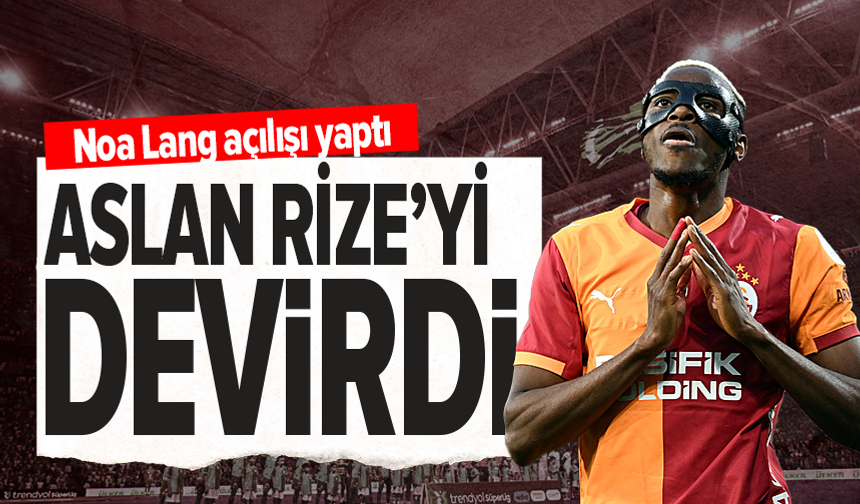 Galatasaray, Rizespor deplasmanında galip geldi