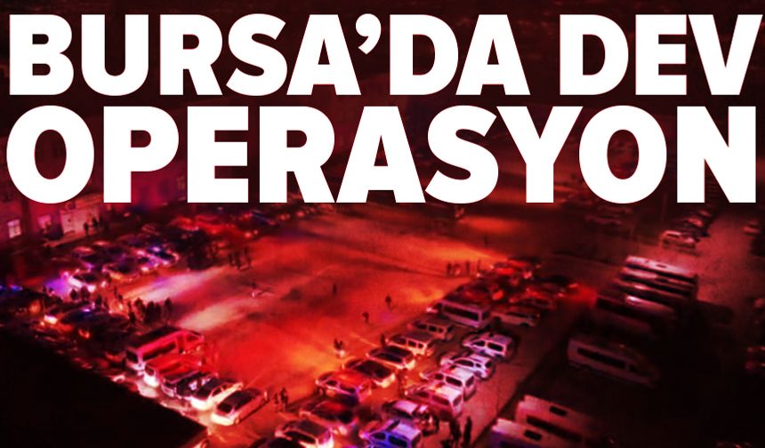 Bursa semalarında helikopter ve İHA'lar uyuşturucu tacirleri için uçtu