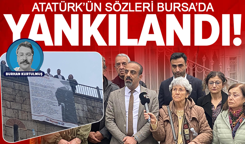 Öğretmenlerden sürpriz eylem: Bursa Nutku Bursa surlarından haykırıldı