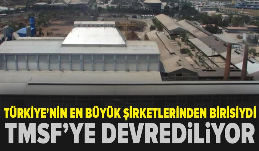 Türkiye'nin en büyük şirketlerinden birisiydi, TMSF'ye devrediliyor
