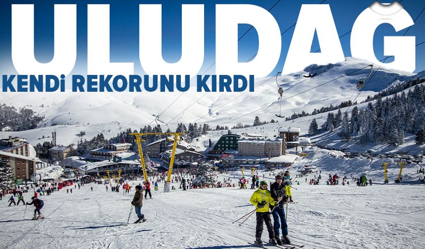 Uludağ'da rekor yoğunluk: 47 bin araç giriş yaptı