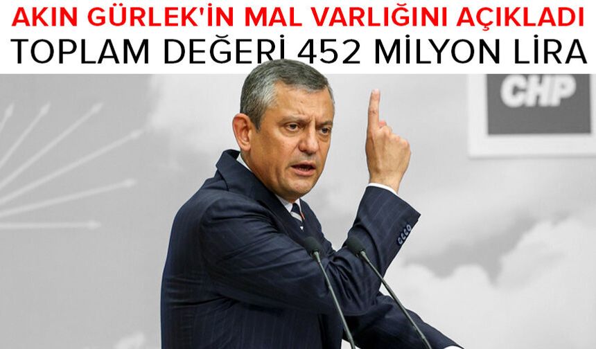 Özgür Özel Akın Gürlek'in malvarlığını açıklıyor