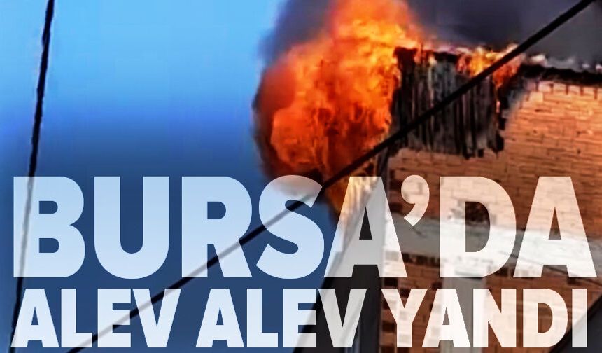 Bursa'da çatı katı alevlere teslim oldu