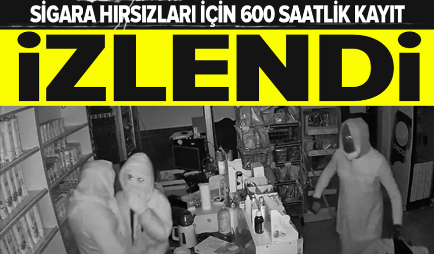 Kadın kılığına girip, sigara çaldılar