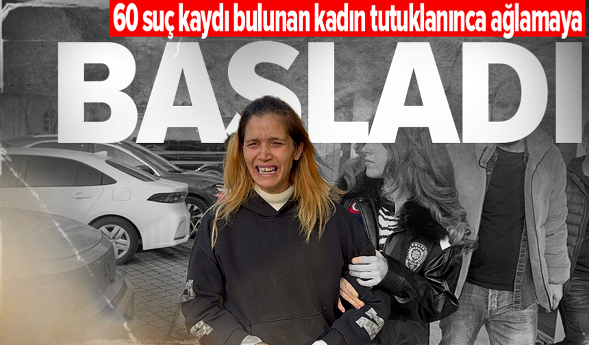 Hırsızlık suçundan 60 kaydı bulunan 8 çocuk annesi tutuklandı