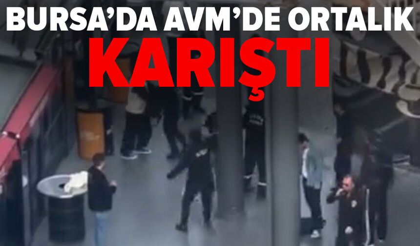 Bursa'da AVM'de iki grup arasında kavga: Güvenlik müdahale etti