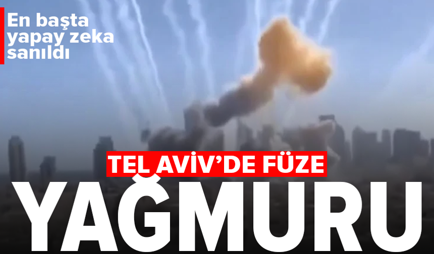 İran'ın, Tel Aviv'i vuran füzelerine ilişkin yeni görüntüler ortaya çıktı