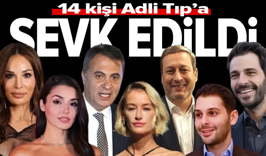 Ünlülere yönelik operasyonda çok sayıda kişi Adli Tıp'ta