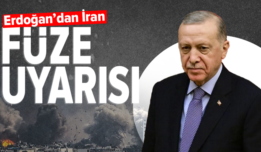 Erdoğan'dan Türkiye'ye ateşlenen füzelerle ilgili açıklama