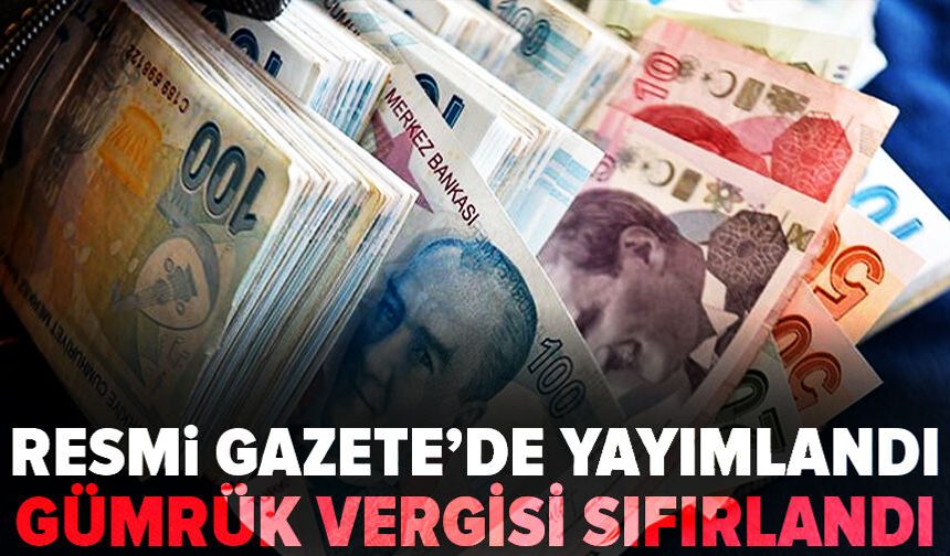 Resmi Gazete’de yayımlandı: Gübrede gümrük vergisi sıfırlandı
