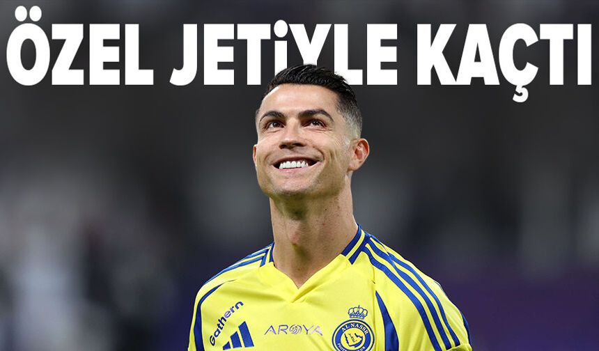 Cristiano Ronaldo, Suudi Arabistan'dan kaçtı