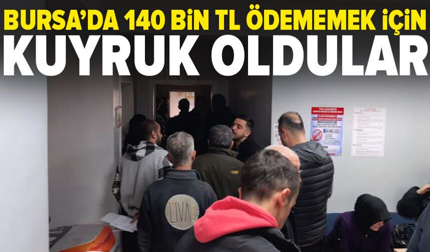 Bursa'da APP plaka denetimi sonrası kuyruk oluştu