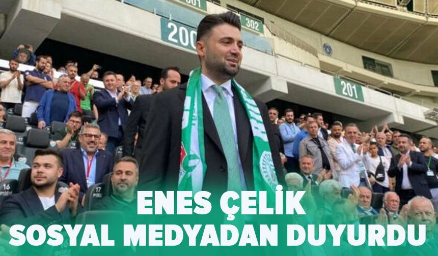 Bursaspor Başkanı Enes Çelik açıkladı!
