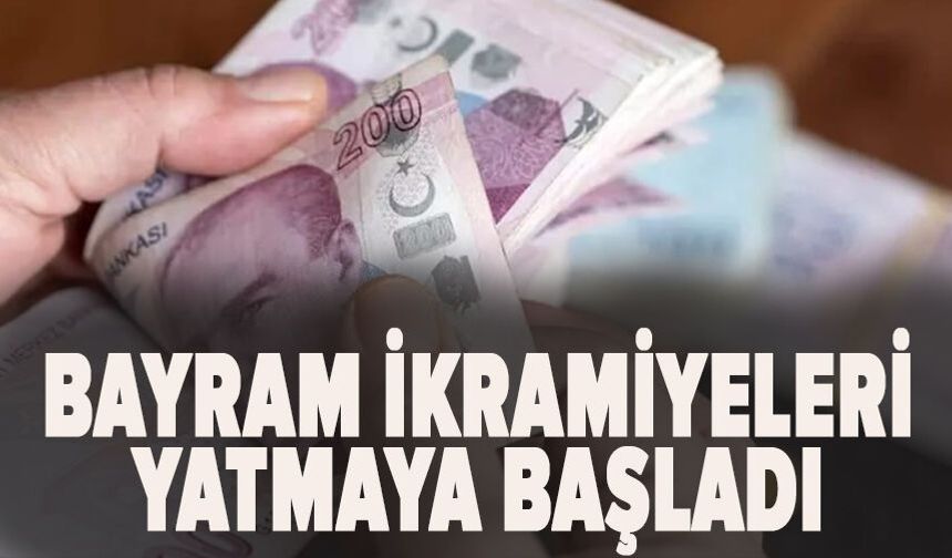 Bayram ikramiyeleri yatmaya başladı