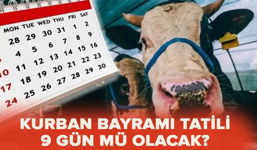 Kurban Bayramı tatili 9 gün mü olacak?