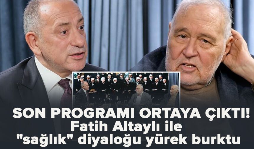 İlber Ortaylı'nın son programı ortaya çıktı! Fatih Altaylı ile "sağlık" diyaloğu yürek burktu
