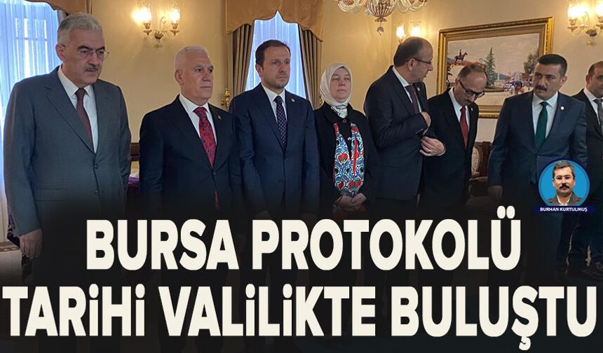 Bursa Protokolü Tarihi Valilikte Buluştu: Bayramlaşmada Dikkat Çeken Detaylar