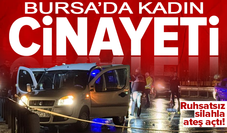 Bursa'da silahla alıkoyduğu kadına kurşun yağdırdı
