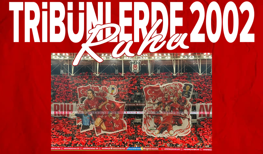 Tribünlerden Milli Takım için anlamlı pankart