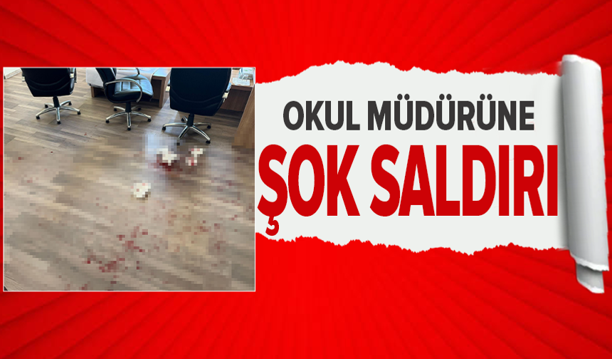 Öğrenci yakını, okul müdürünü darbetti