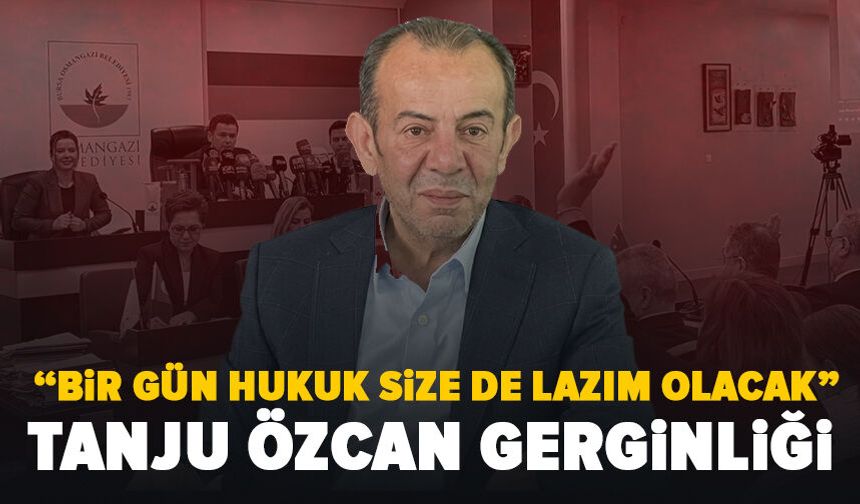 Bursa Osmangazi Belediye Meclisi'nde Tanju Özcan gerginliği