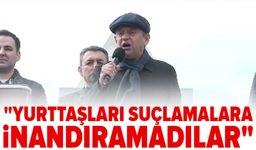 CHP lideri Özgür Özel Karaman'da konuşuyor