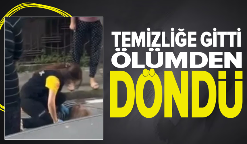 Müşterisinin evinde temizlik yapan kadın 5’inci kattan düştü