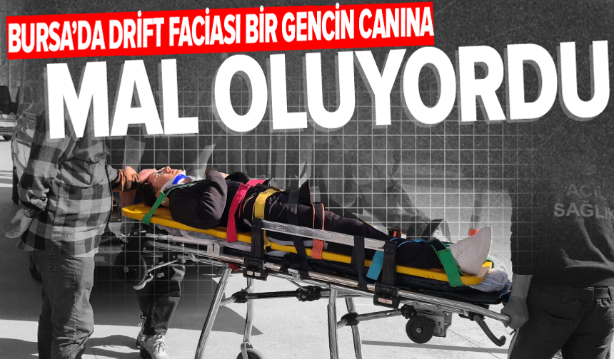 Bursa'da drift atarken yayaya çarptı: 226 bin TL ceza yedi