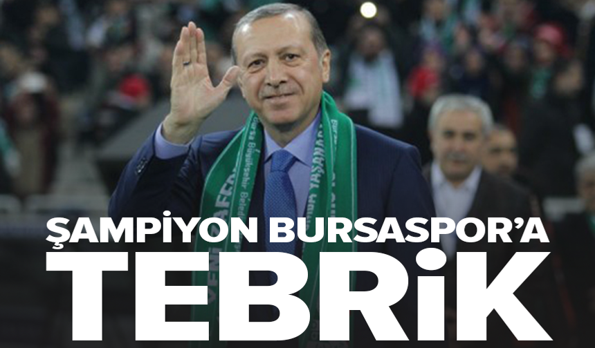 Cumhurbaşkanı Erdoğan, Bursaspor'u tebrik etti