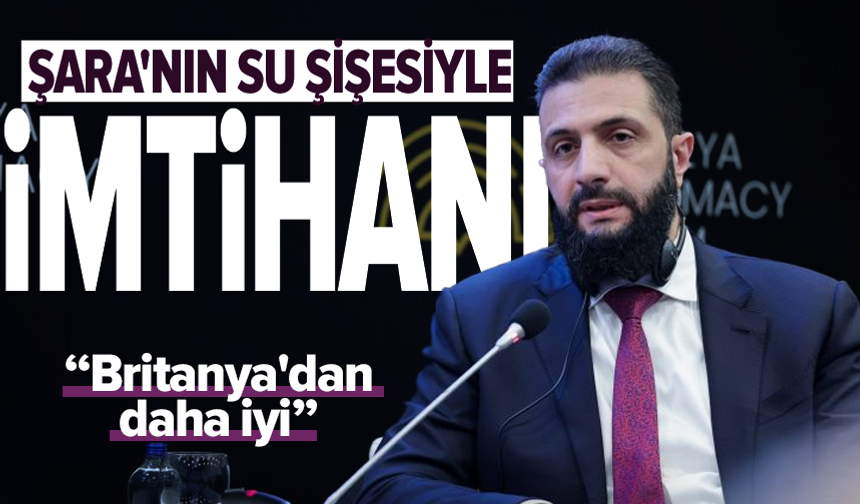 Ahmed Şara'dan Antalya'da su şişesi göndermesi