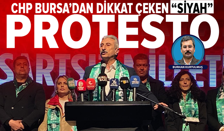 Bursa’da “siyah örtü” tepkisi: “Bozbey özgür olana kadar kürsüler kararacak”